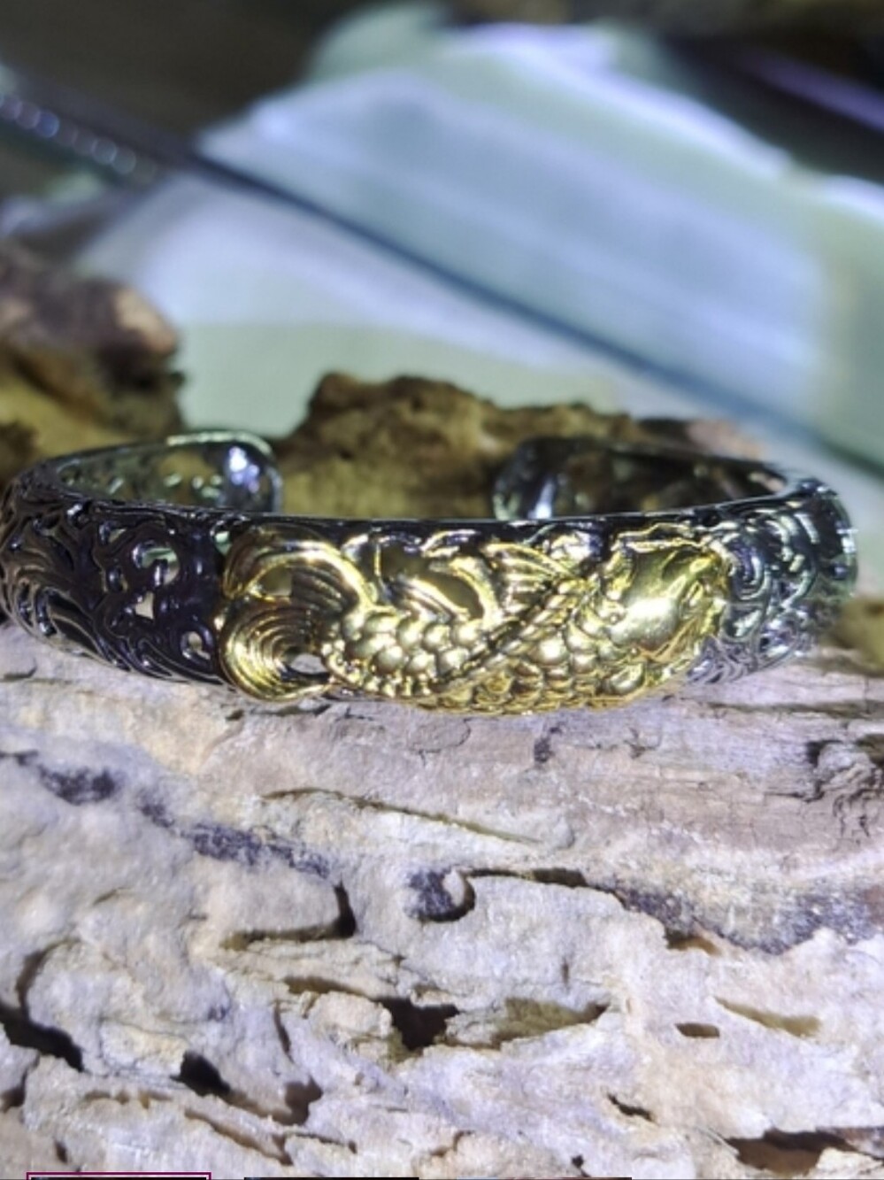 KOI Silver and Gold Bracelet